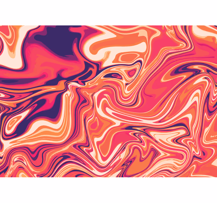 Tapisserie murale abstraite motifs tourbillonnants - TenStickers