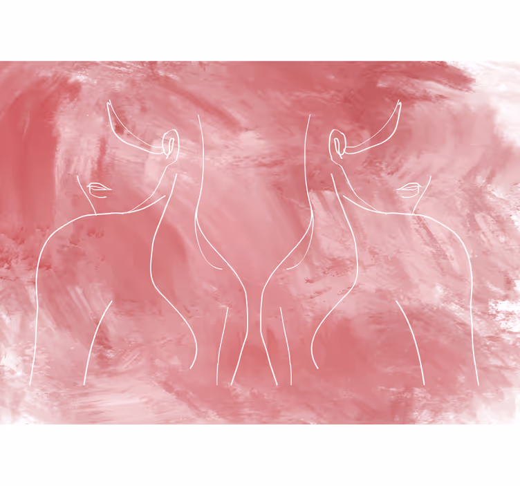 Tapisserie murale art formes féminines minimalistes - TenStickers
