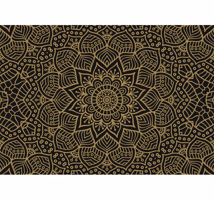 Papier peint mural mandalas Modèle de style indien - TenStickers