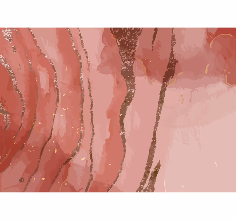 Papier peint enfant Aquarelle rose chatoyante - TenStickers