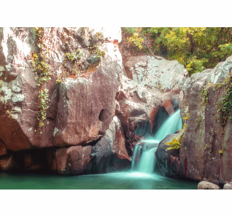Tapisserie nature cascade apaisante - TenStickers