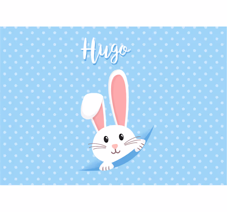 Tapisserie murale animaux personnage lapin joyeux - TenStickers