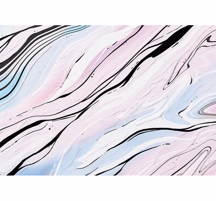 Tapisserie murale abstraite motif marbre fluide - TenStickers