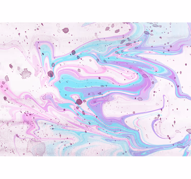 Papier peint enfant Rose pastel et violet - TenStickers