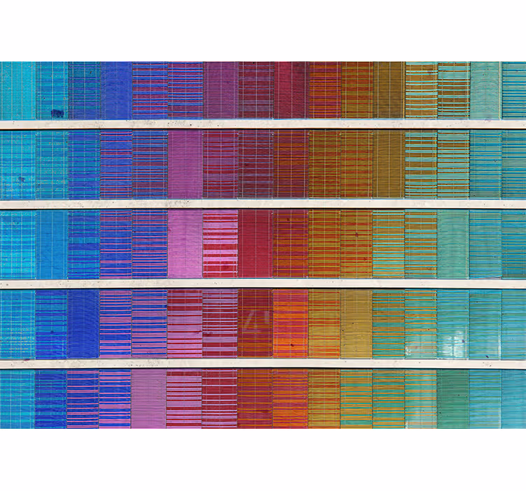Tapisserie murale abstraite arrangement de spectre coloré - TenStickers
