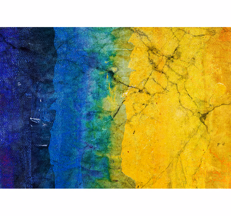 Tapisserie murale abstraite mélanges de couleurs vives - TenStickers