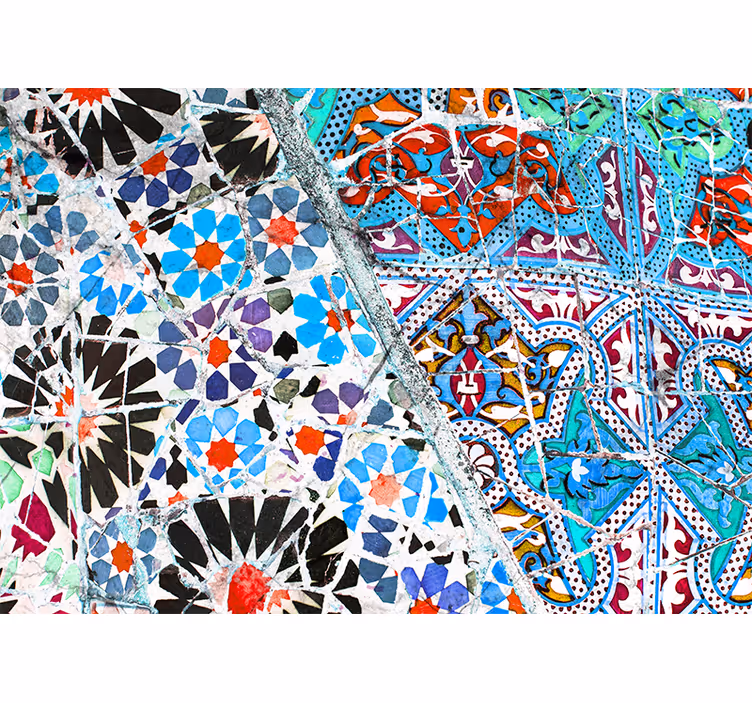 Tapisserie textures et motifs motifs de mosaïque raffinés - TenStickers