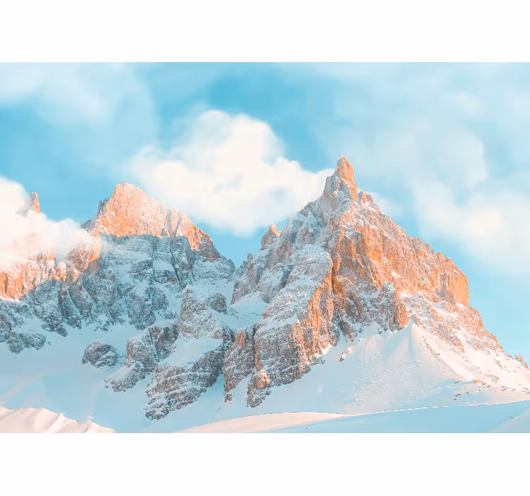 Tapisserie montagne sommets glacés royaux - TenStickers