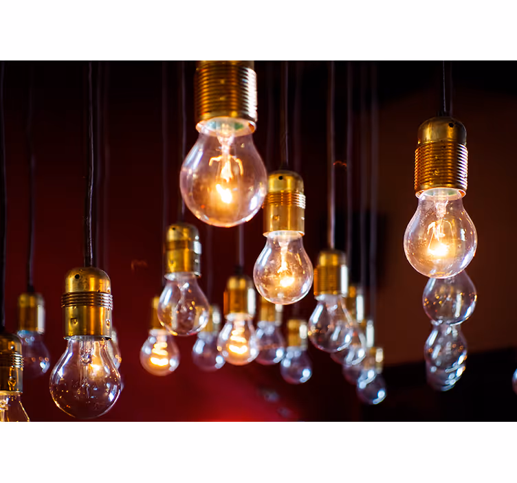 Tapisserie véhicules ampoules edison - TenStickers