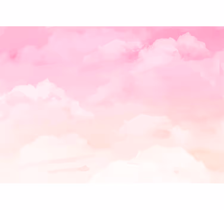 Papier peint chambre ado Fond de ciel pastel rose - TenStickers