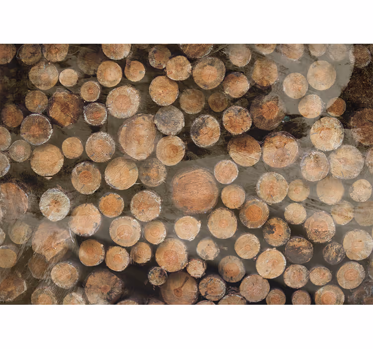 Photo murale bouts de bois diverses nuances - TenStickers