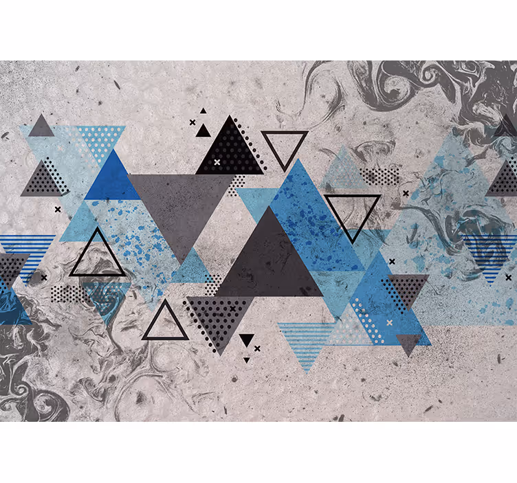 Photo murale triangles irréguliers géométriques - TenStickers