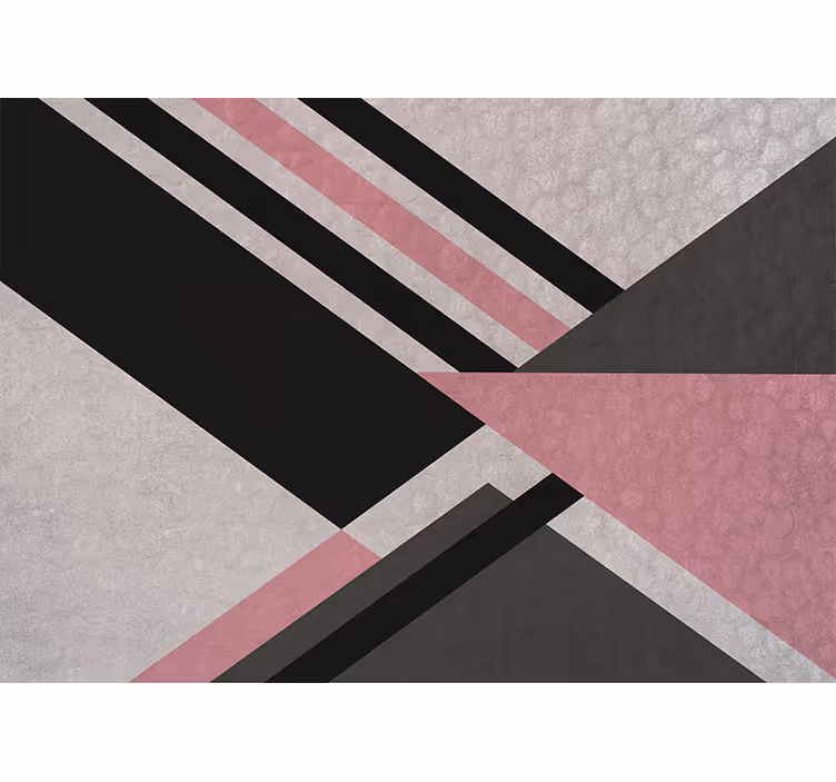 Tapisserie murale abstraite blocs de couleurs en diagonale - TenStickers