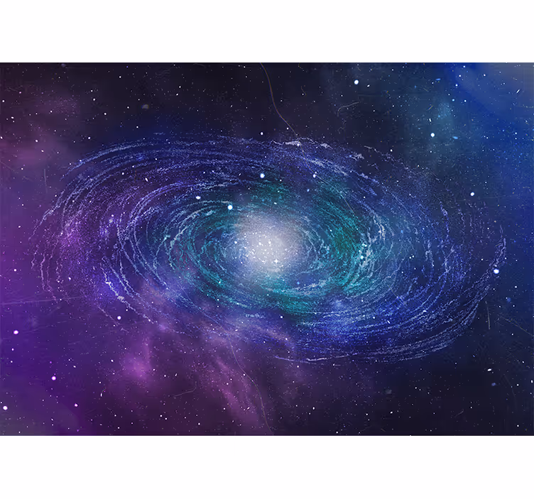 Tapisserie espace tourbillon galactique - TenStickers