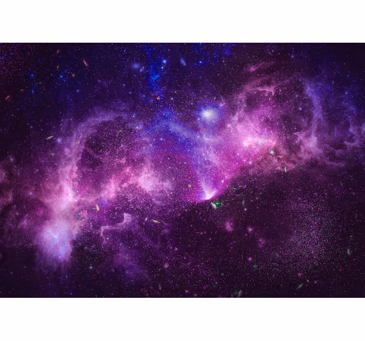 Papier peint chambre ado Galaxie violette éclaboussée abstraite - TenStickers