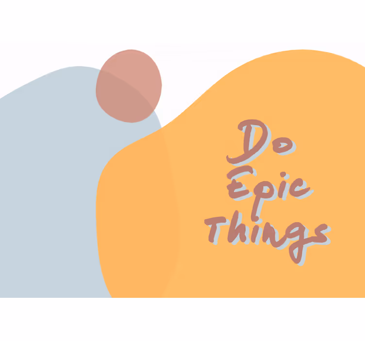Tapisserie phrase faites des choses épiques - TenStickers