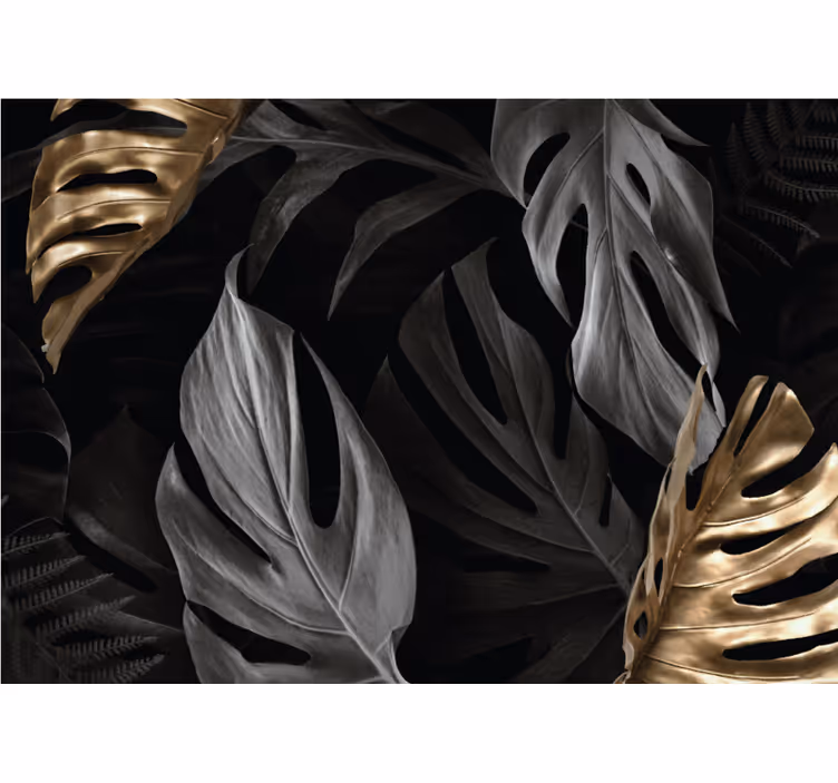 Tapisserie nature feuilles tropicales - TenStickers