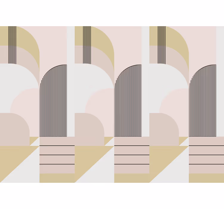 Tapisserie moderne motifs géométriques en arches - TenStickers