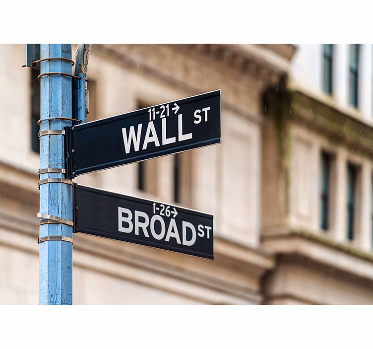 Tapisserie ville panneau wall street - TenStickers