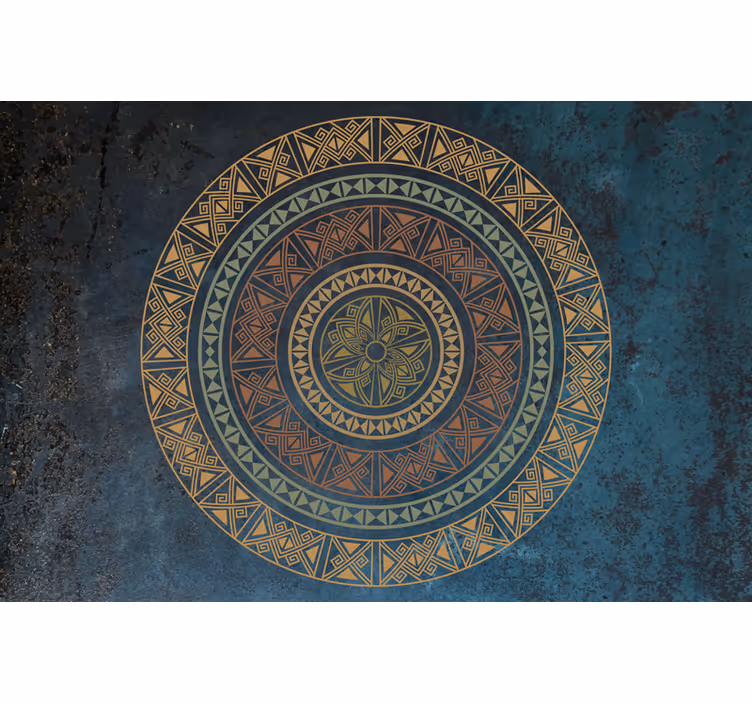 Tapisserie mandala agencements géométriques complexes - TenStickers