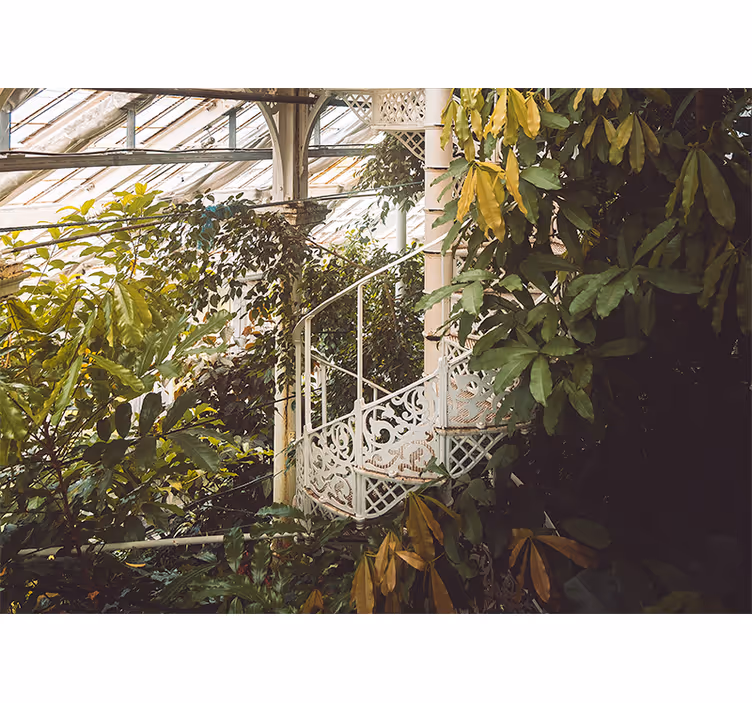 Tapisserie nature oasis de verdure luxuriante - TenStickers