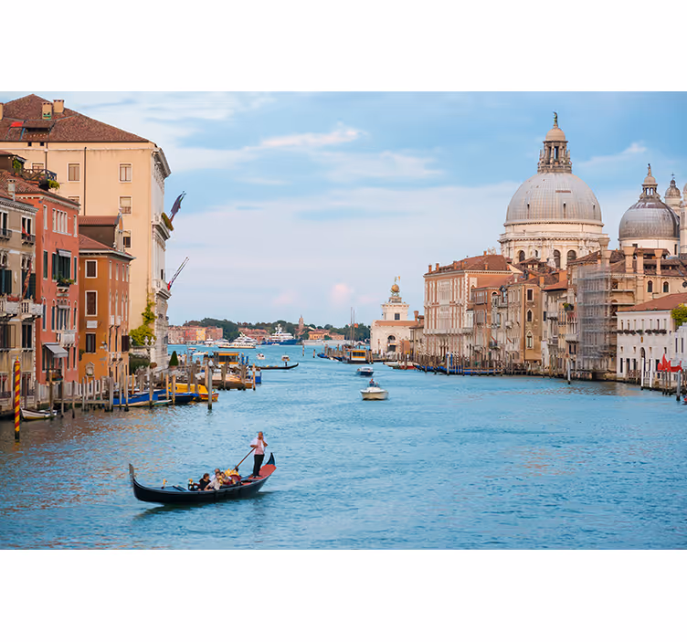 Tapisserie ville scène de gondole à venise - TenStickers