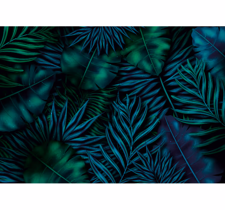 Tapisserie nature feuillage exotique - TenStickers