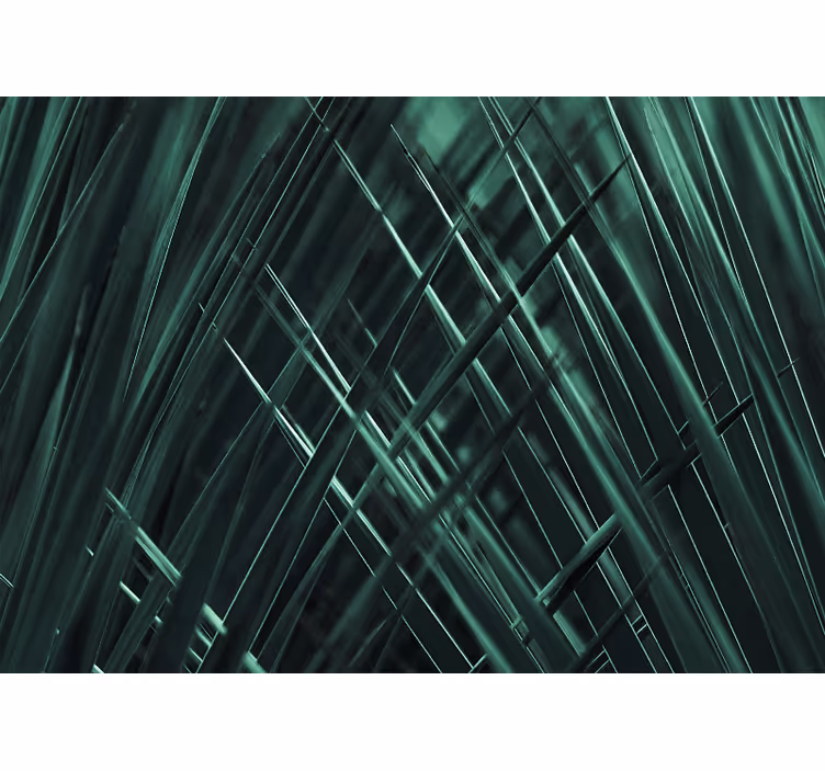Tapisserie nature brins verts texturés - TenStickers