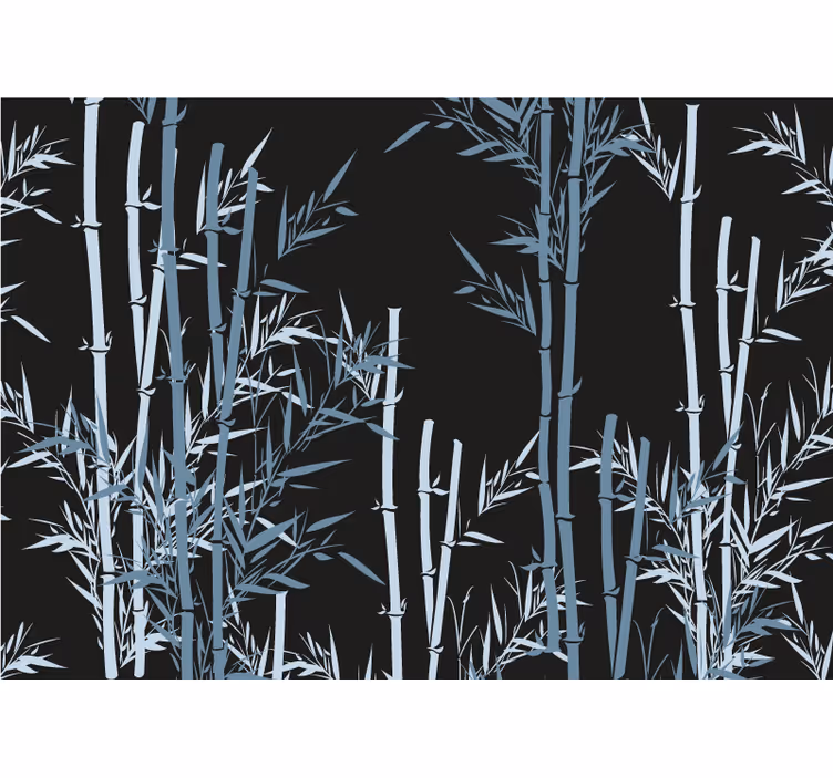 Tapisserie murale bambou design forêt de bambous - TenStickers
