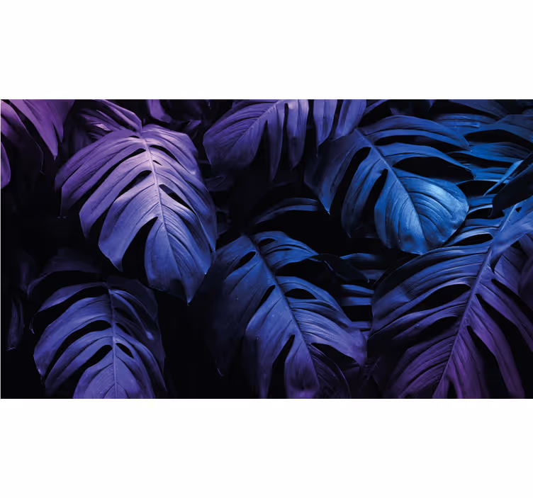 Tapisserie nature motif de feuilles luxuriantes - TenStickers
