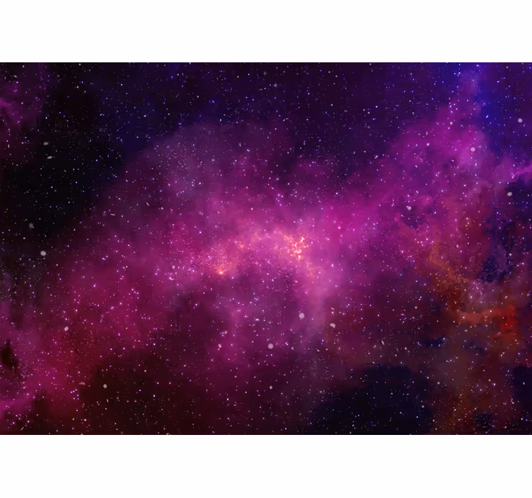 Papier peint paysage Espace violet avec des étoiles - TenStickers