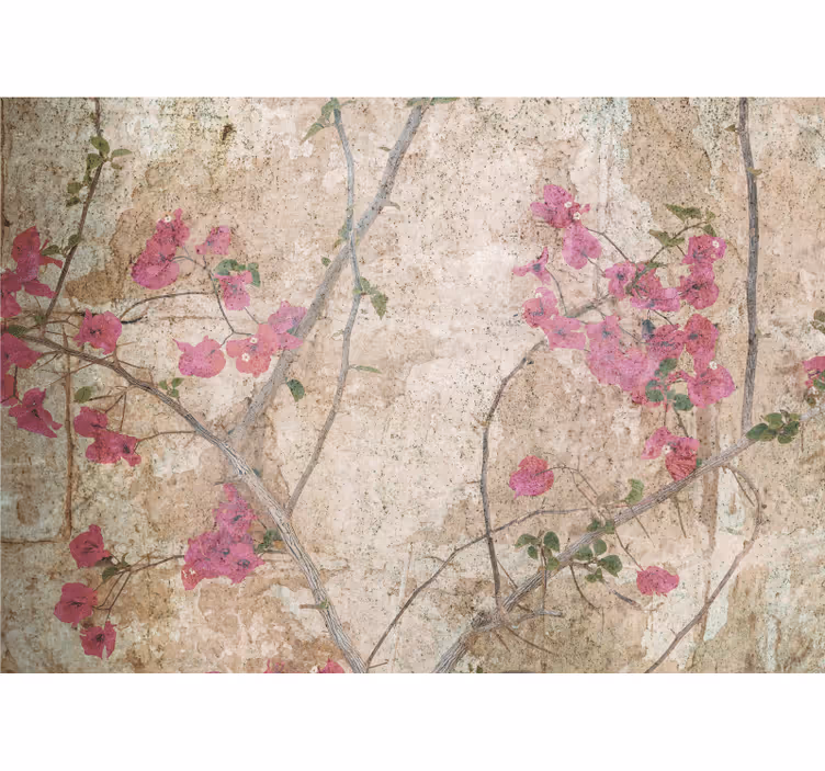 Papier peint vintage Fleurs de lierre - TenStickers