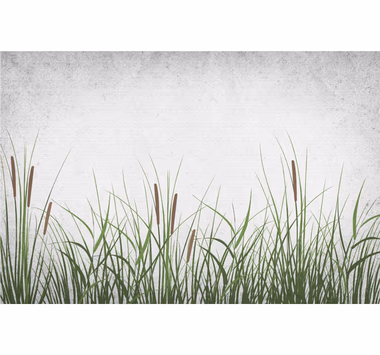 Papier peint nature Plantes aquatiques de style scandinave - TenStickers