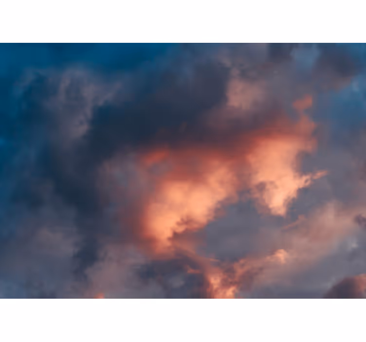 Tapisserie ciel paysage nuageux saisissant - TenStickers