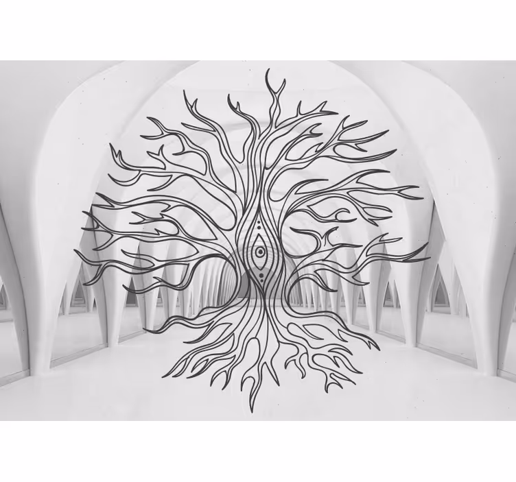 Tapisserie nature symbolisme de l'arbre - TenStickers