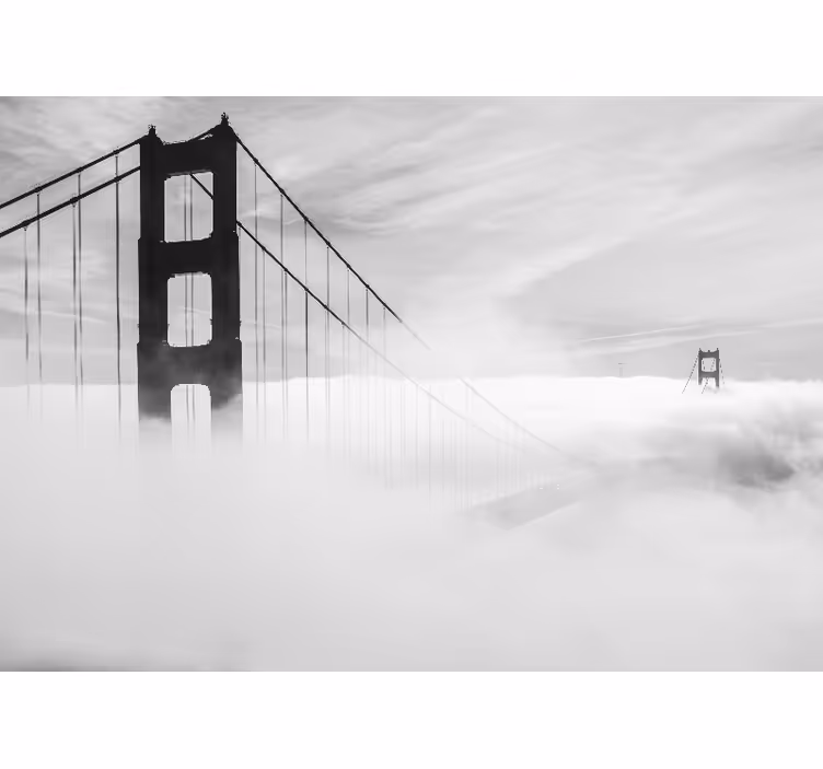 Tapisserie ville extension du golden gate - TenStickers