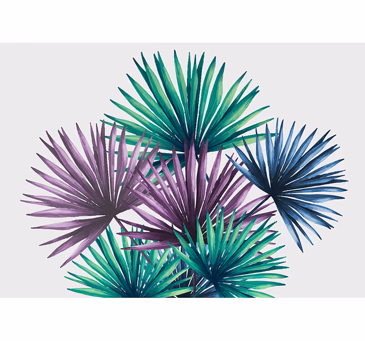 Tapisserie nature motifs feuillage tropical - TenStickers
