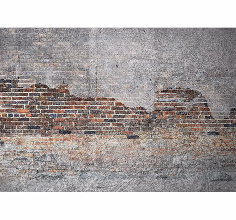 Papier peint moderne Murs cassés industriels - TenStickers
