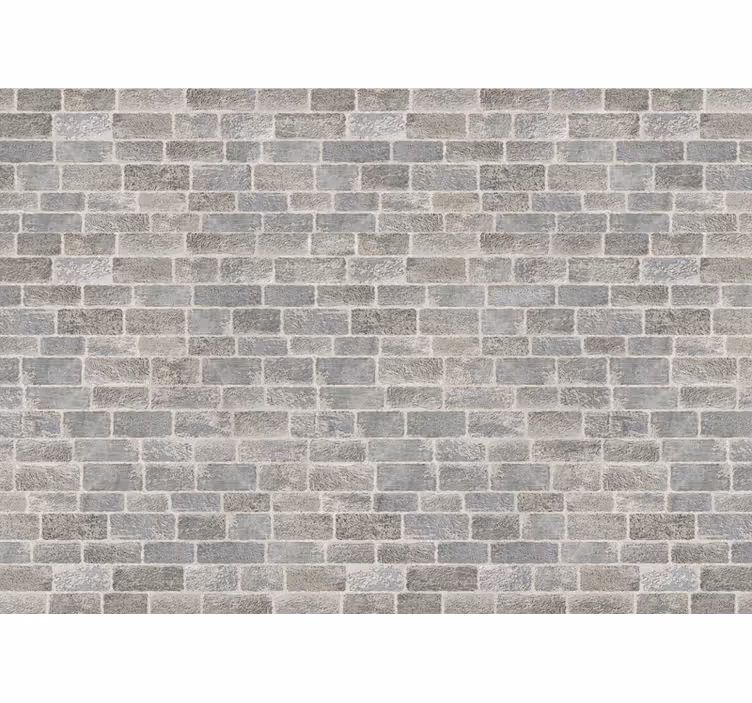 Papier peint brique Style rustique en briques blanches - TenStickers