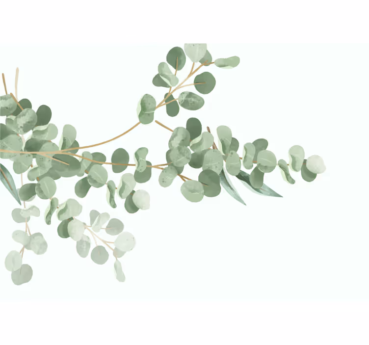 Papier peint nature  de feuilles "boho" - TenStickers