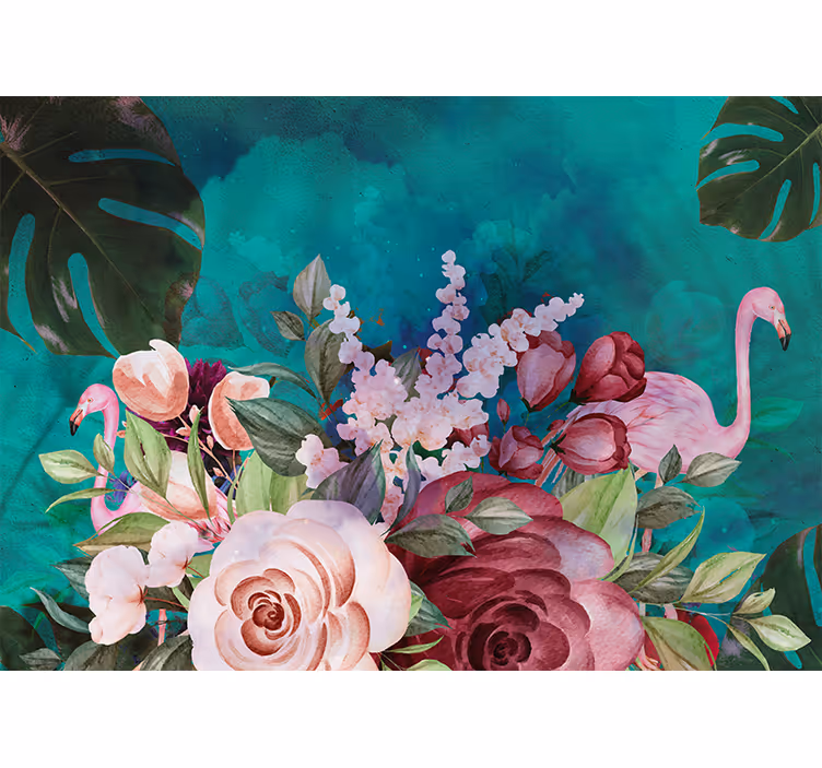 Papier peint design Fleurs de bohème - TenStickers