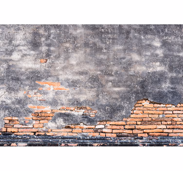 Tapisserie murale vieux mur briques - TenStickers