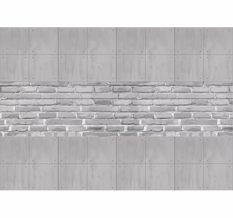 Tapisserie murale effet panneaux de béton - TenStickers