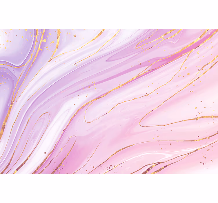 Tapisserie murale effet marbre rose - TenStickers