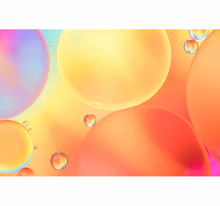 Tapisserie murale effet 3D bulles dégradées - TenStickers