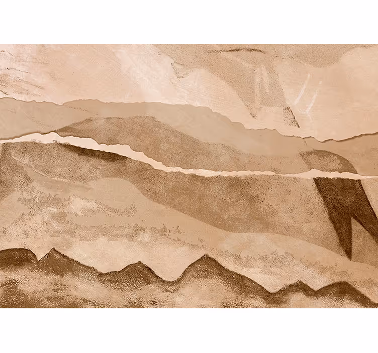 Tapisserie murale beige papier froissé - TenStickers