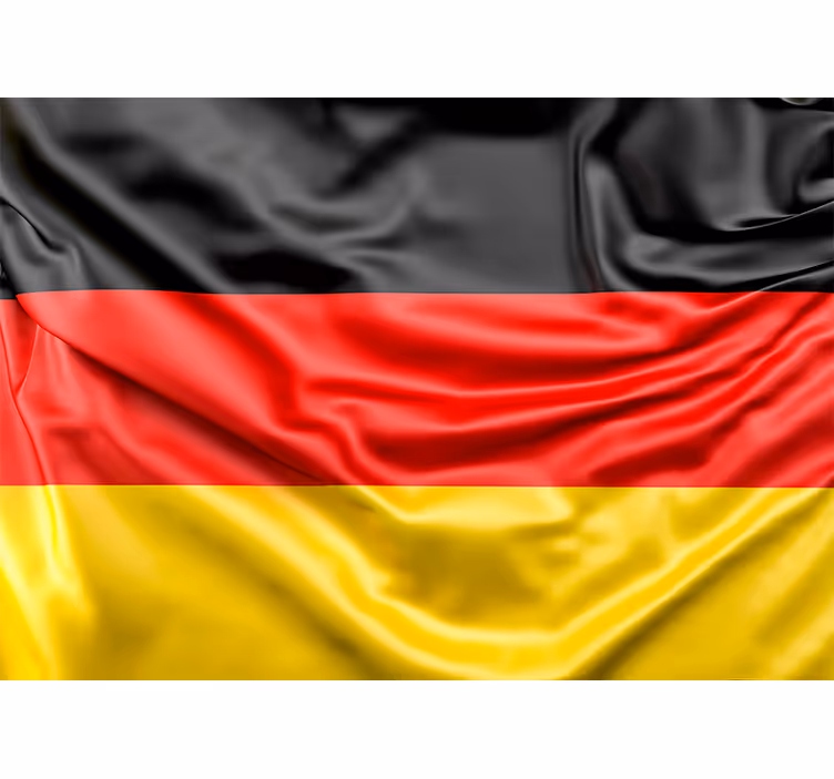 Tapisserie murale villes et de pays drapeau allemand - TenStickers