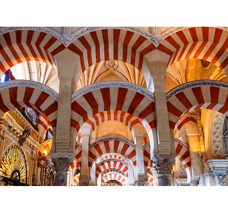 Tapisserie ville arcs architecturaux - TenStickers