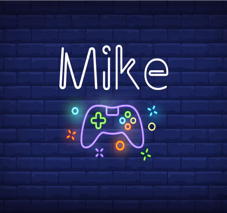Tapisserie murale personnalisé manette console - TenStickers