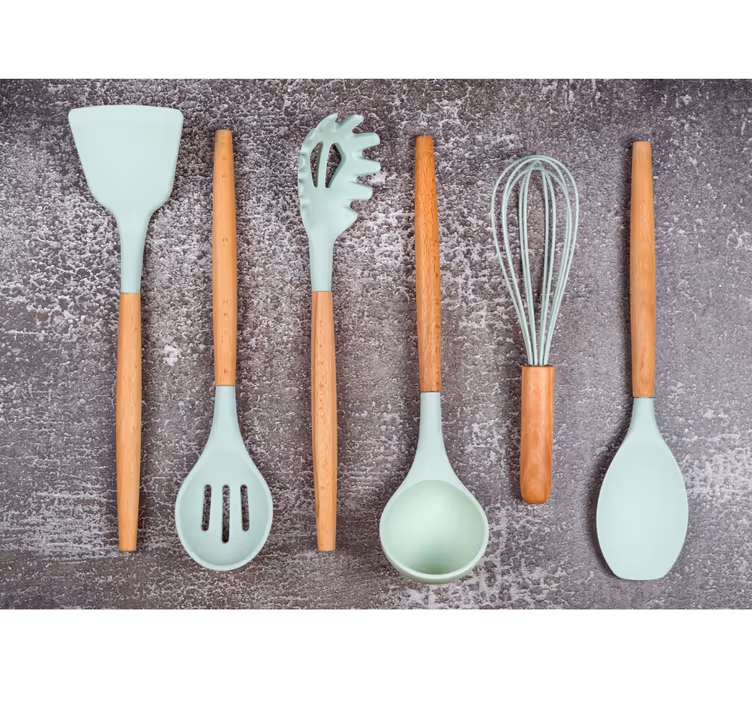Papier peint cuisine accessoires de cuisine - TenStickers